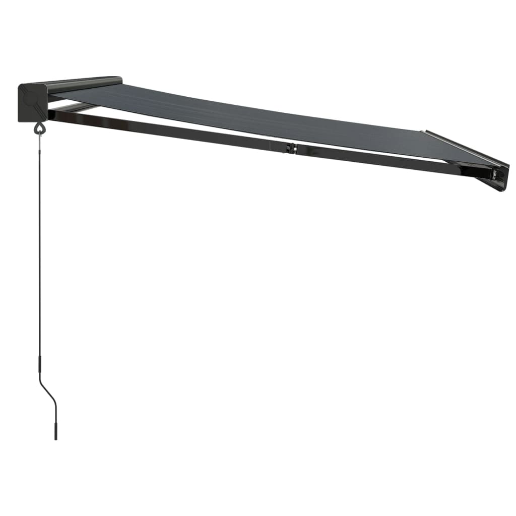 Gelenkarmmarkise Anthrazit 3x2,5 m Stoff und Aluminium