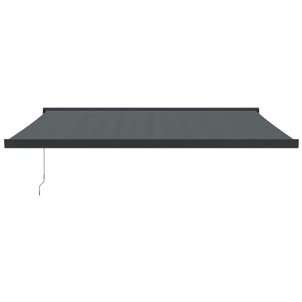 Gelenkarmmarkise Anthrazit 4x3 m Stoff und Aluminium