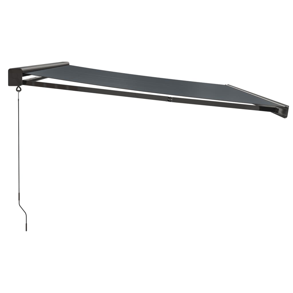 Gelenkarmmarkise Anthrazit 4x3 m Stoff und Aluminium