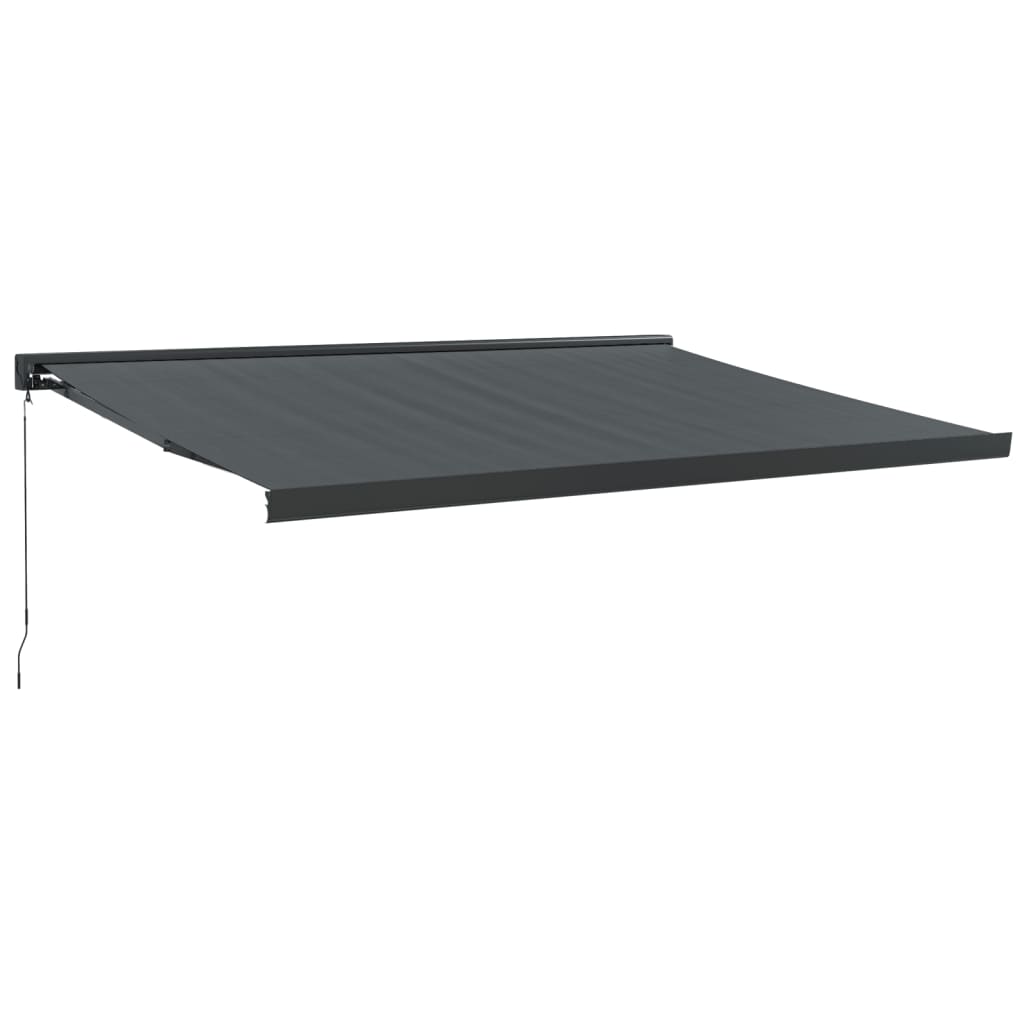Gelenkarmmarkise Anthrazit 4,5x3 m Stoff und Aluminium