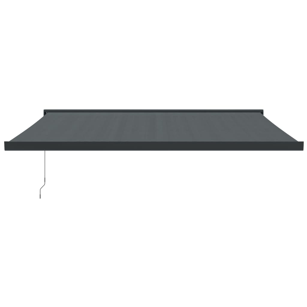 Gelenkarmmarkise Anthrazit 4,5x3 m Stoff und Aluminium