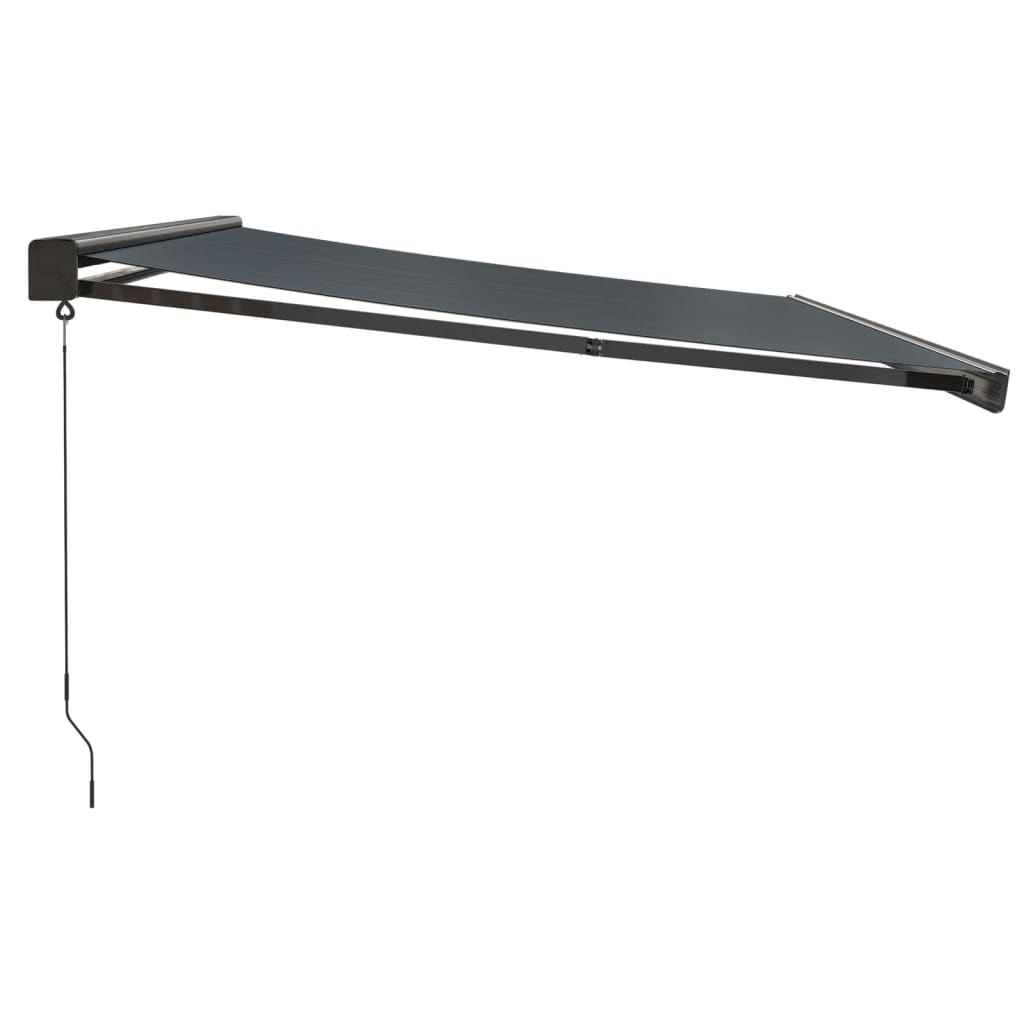 Gelenkarmmarkise Anthrazit 4,5x3 m Stoff und Aluminium