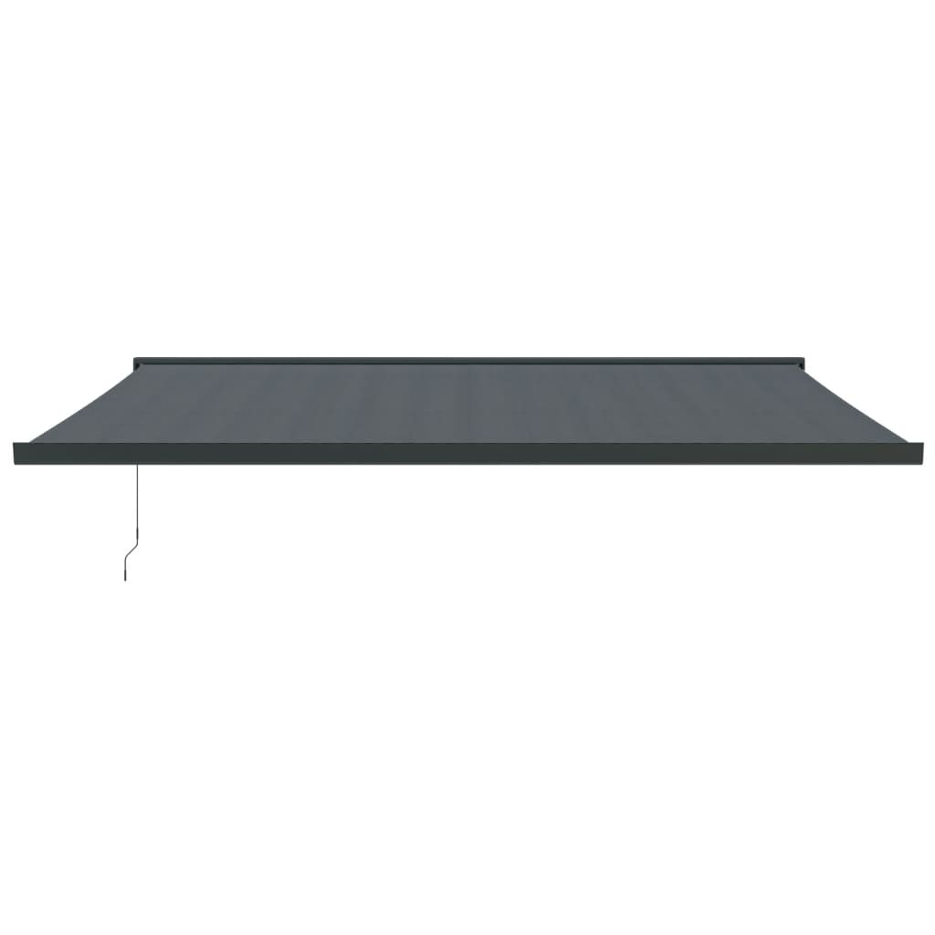 Gelenkarmmarkise Anthrazit 5x3 m Stoff und Aluminium