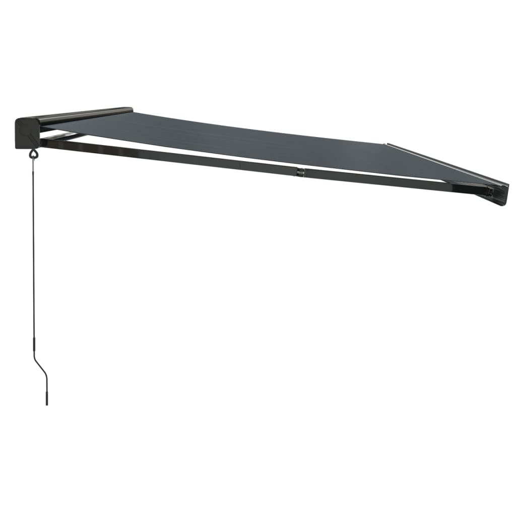 Gelenkarmmarkise Anthrazit 5x3 m Stoff und Aluminium