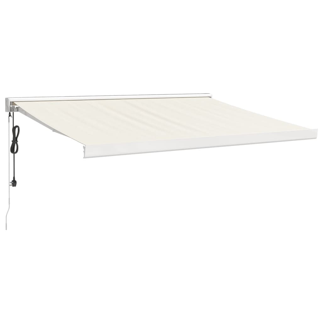 Gelenkarmmarkise Creme 3x2,5 m Stoff und Aluminium