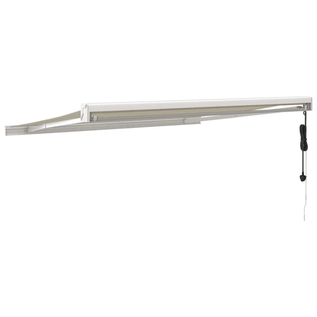 Gelenkarmmarkise Creme 3x2,5 m Stoff und Aluminium