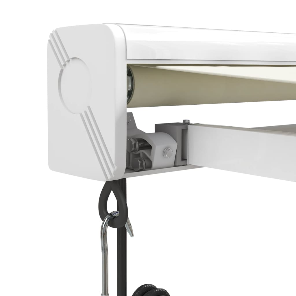 Gelenkarmmarkise Creme 3x2,5 m Stoff und Aluminium