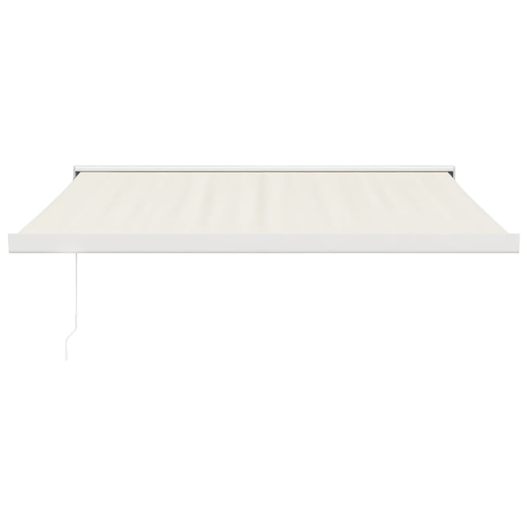 Gelenkarmmarkise Creme 3,5x2,5 m Stoff und Aluminium