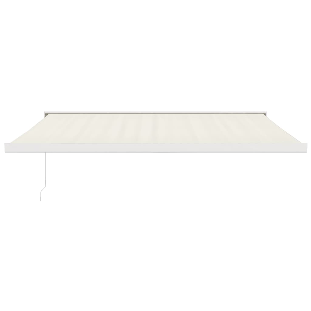 Gelenkarmmarkise Creme 4x3 m Stoff und Aluminium