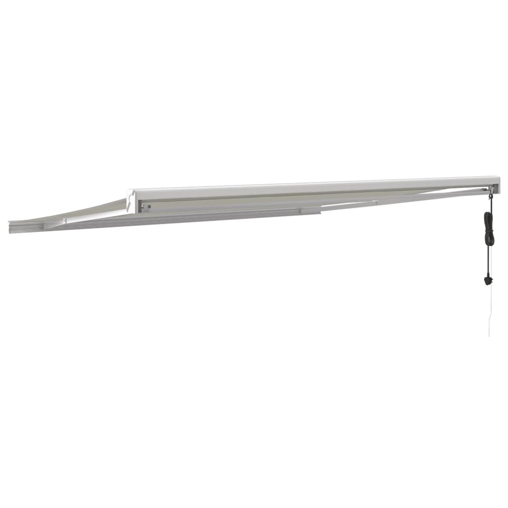 Gelenkarmmarkise Creme 4,5x3 m Stoff und Aluminium