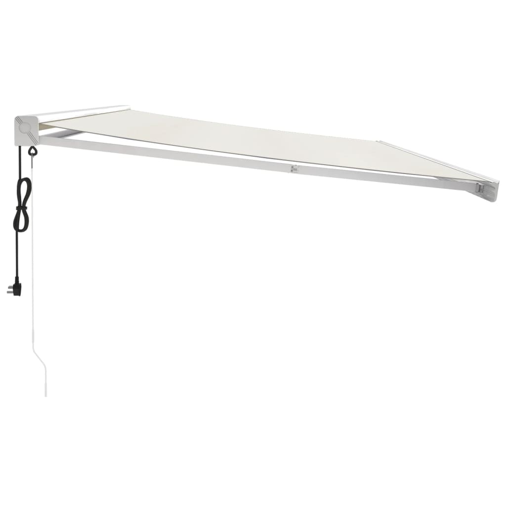 Gelenkarmmarkise Creme 5x3 m Stoff und Aluminium