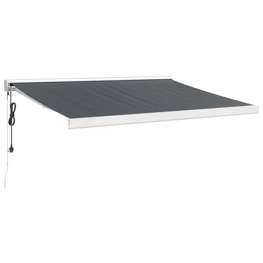 Gelenkarmmarkise Anthrazit 3x2,5 m Stoff und Aluminium