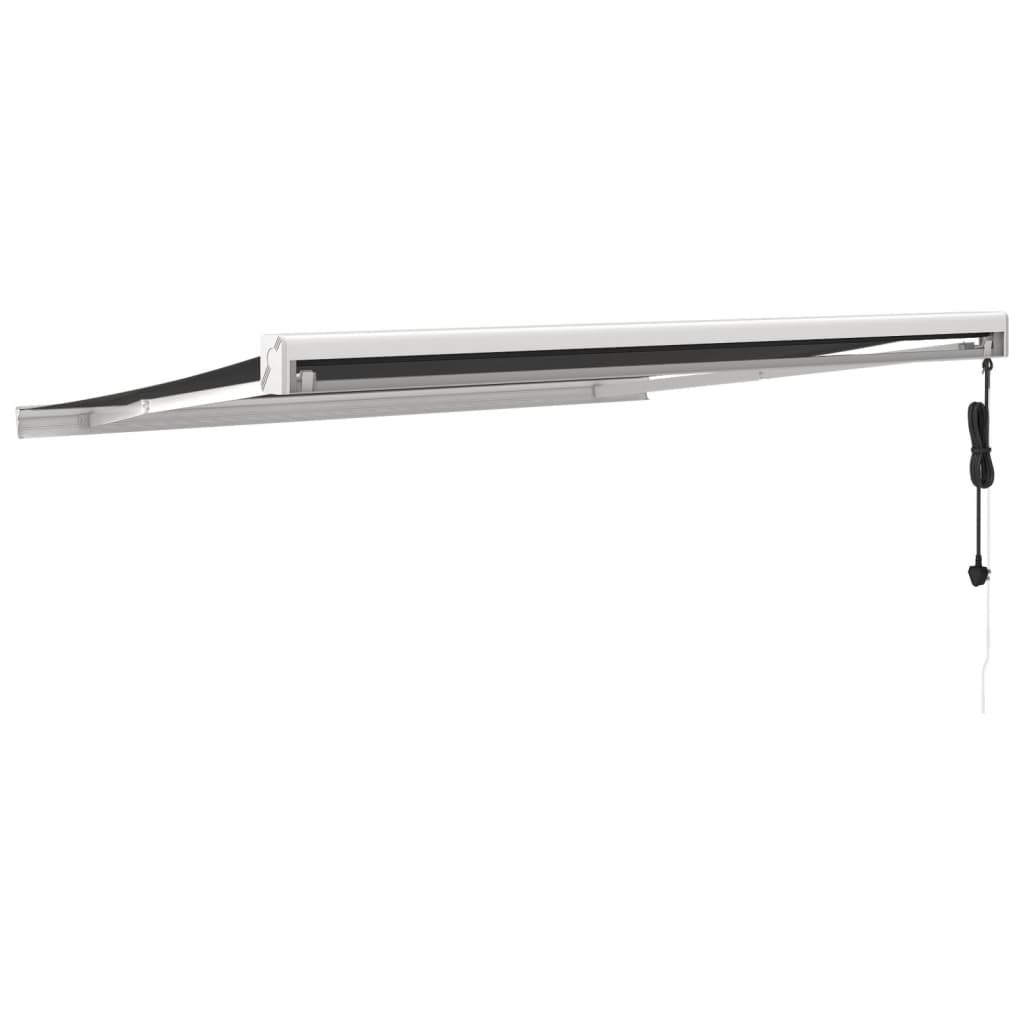 Gelenkarmmarkise Anthrazit 3x2,5 m Stoff und Aluminium