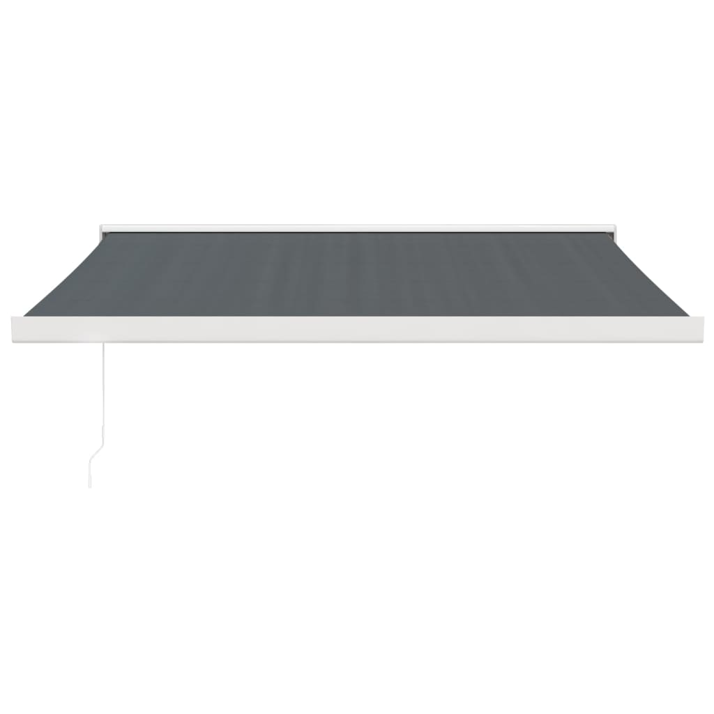 Gelenkarmmarkise Anthrazit 3,5x2,5 m Stoff und Aluminium
