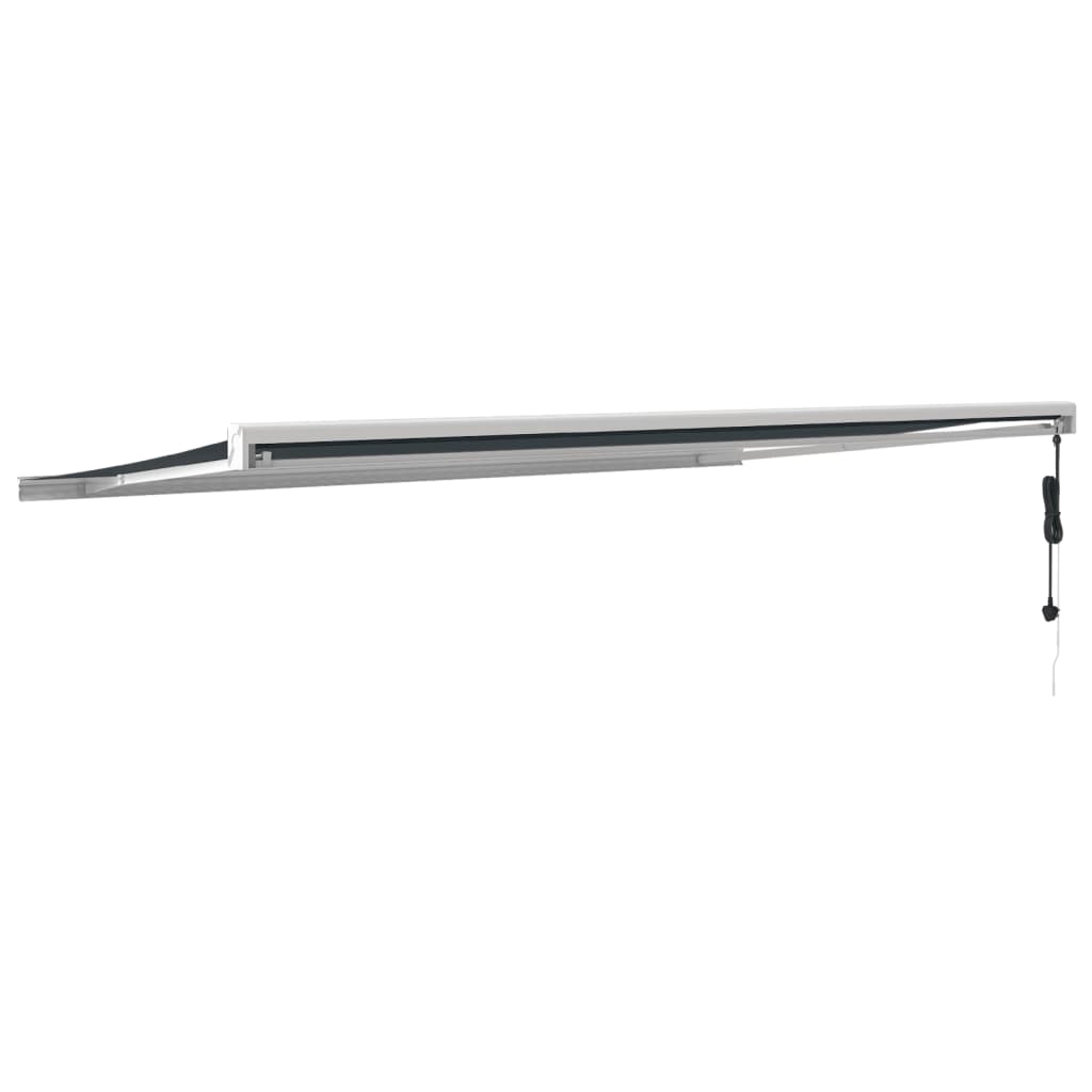 Gelenkarmmarkise Anthrazit 4,5x3 m Stoff und Aluminium