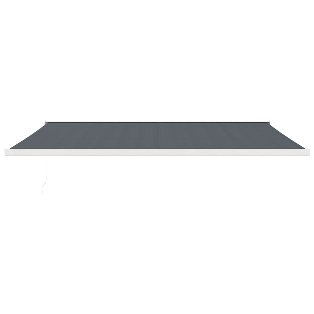Gelenkarmmarkise Anthrazit 5x3 m Stoff und Aluminium