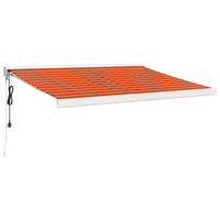 Thumbnail for Gelenkarmmarkise Orange und Braun 3x2,5 m Stoff und Aluminium