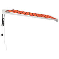 Thumbnail for Gelenkarmmarkise Orange und Braun 3x2,5 m Stoff und Aluminium
