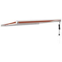 Thumbnail for Gelenkarmmarkise Orange und Braun 3x2,5 m Stoff und Aluminium