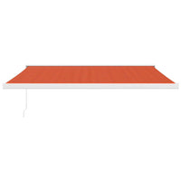 Thumbnail for Gelenkarmmarkise Orange und Braun 4x3 m Stoff und Aluminium