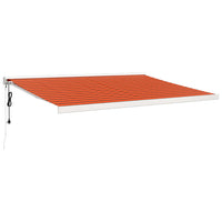 Thumbnail for Gelenkarmmarkise Orange und Braun 4,5x3 m Stoff und Aluminium