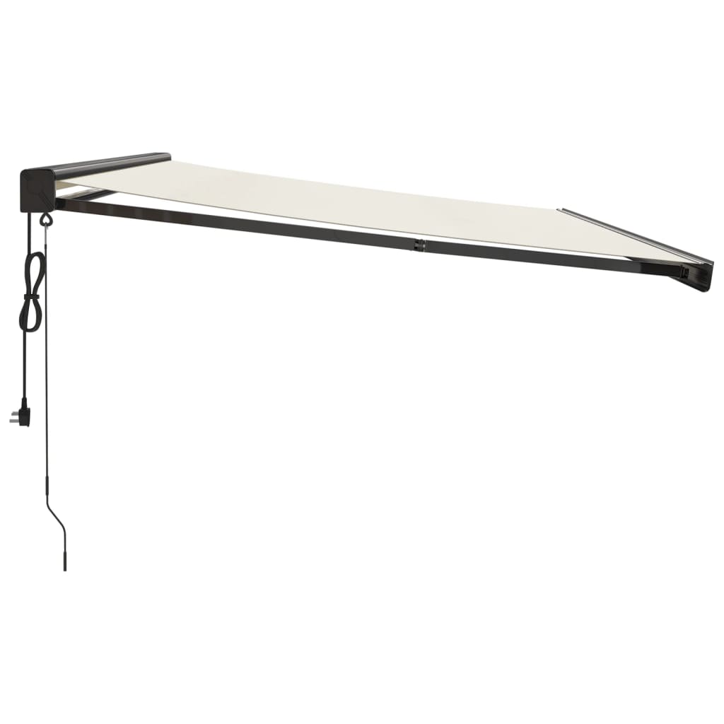 Gelenkarmmarkise Creme 4x3 m Stoff und Aluminium