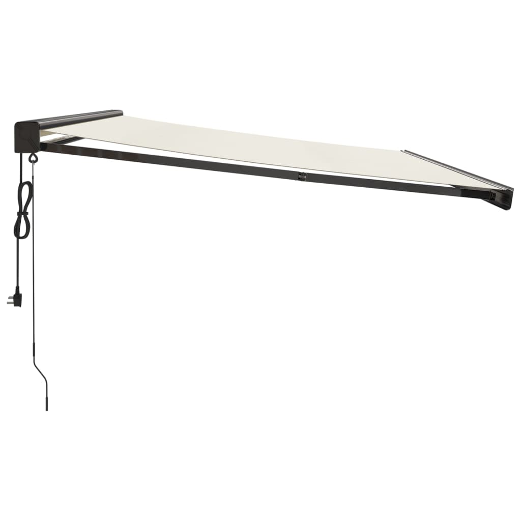 Gelenkarmmarkise Creme 4,5x3 m Stoff und Aluminium