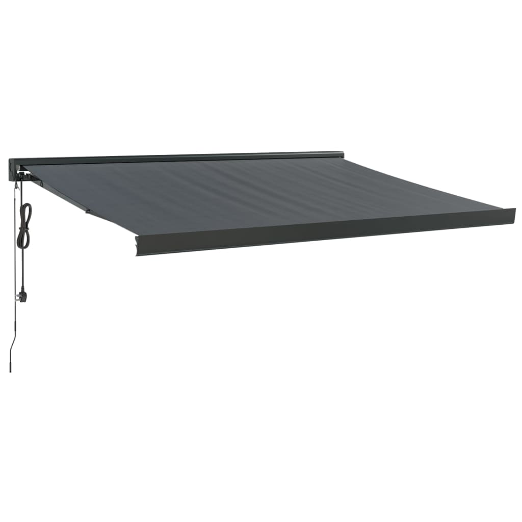 Gelenkarmmarkise Anthrazit 3x2,5 m Stoff und Aluminium