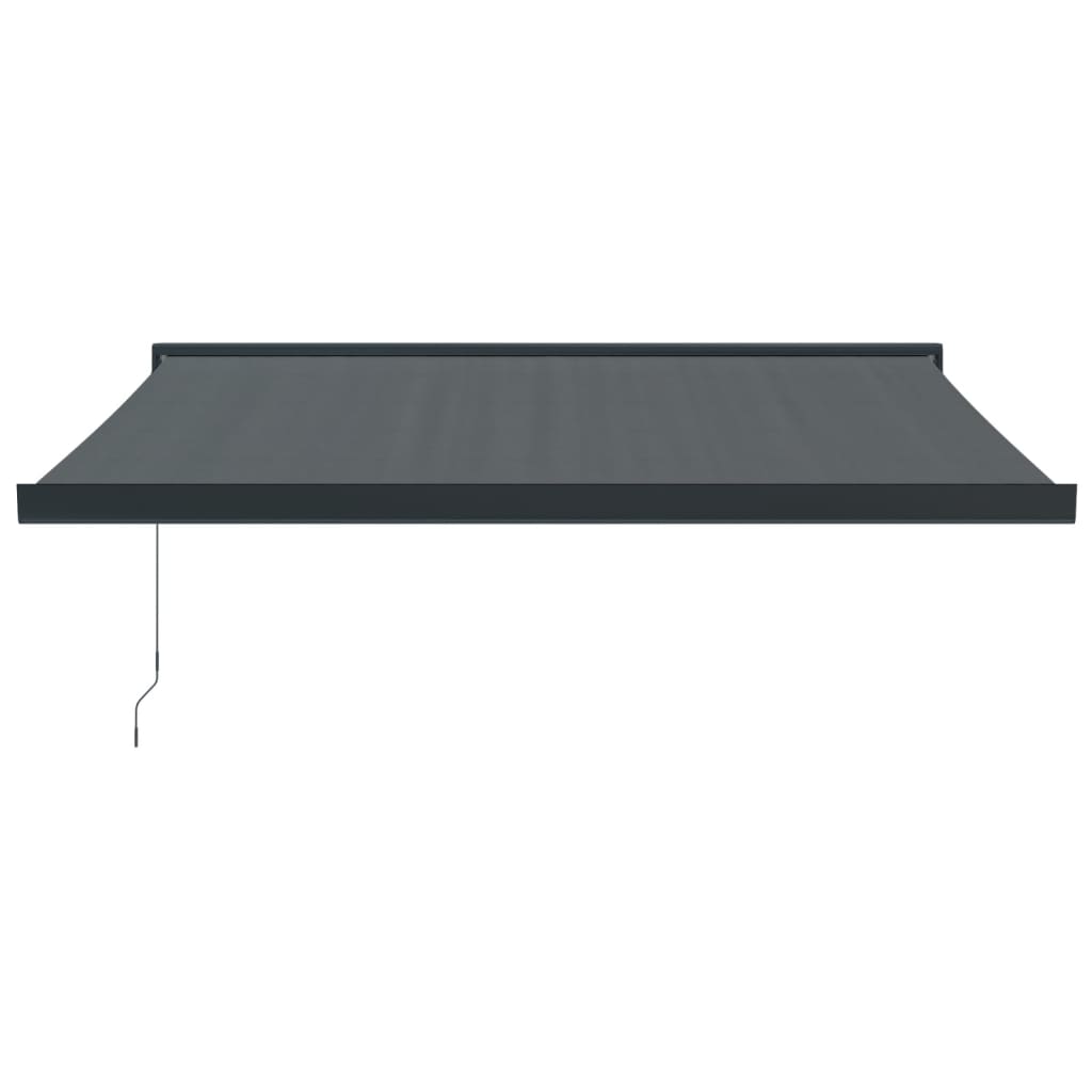 Gelenkarmmarkise Anthrazit 3x2,5 m Stoff und Aluminium