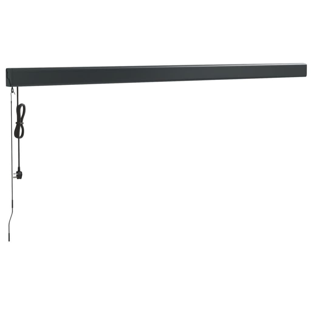 Gelenkarmmarkise Anthrazit 4x3 m Stoff und Aluminium