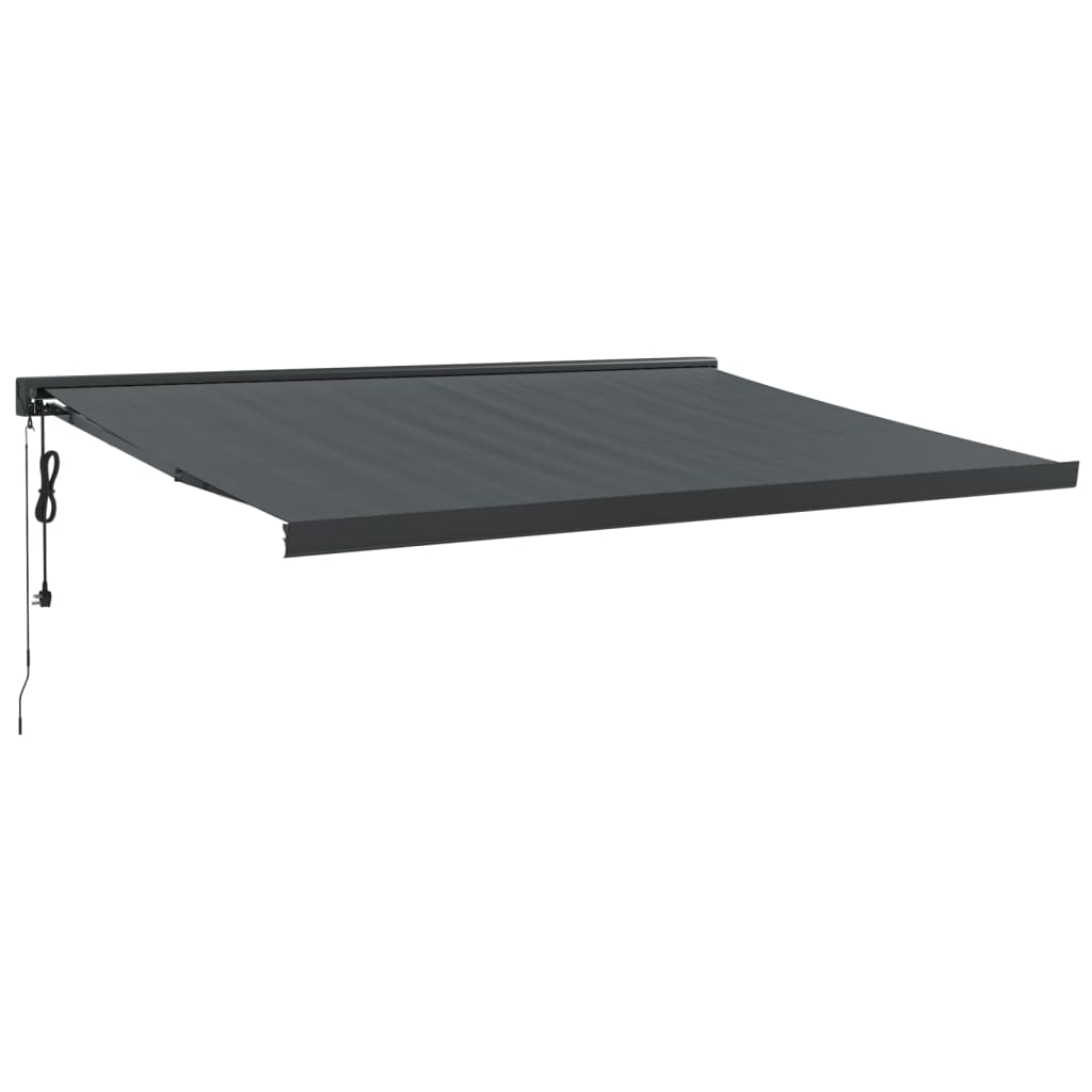Gelenkarmmarkise Anthrazit 4,5x3 m Stoff und Aluminium