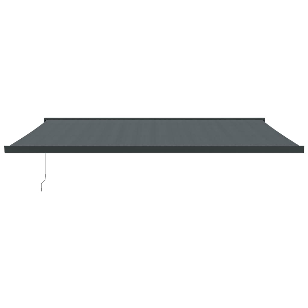 Gelenkarmmarkise Anthrazit 5x3 m Stoff und Aluminium