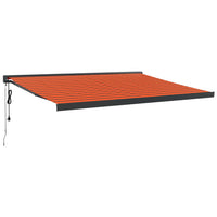 Thumbnail for Gelenkarmmarkise Orange und Braun 4,5x3 m Stoff und Aluminium