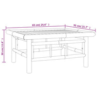 Thumbnail for Gartentisch 65x55x30 cm Bambus