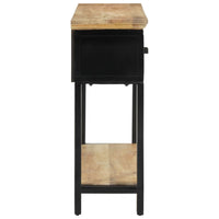 Thumbnail for Konsolentisch 110x30x75 cm Raues Massivholz Mango