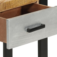 Thumbnail for Konsolentisch 110x30x76 cm Raues Massivholz Mango