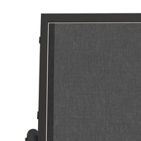 Thumbnail for Garten-Schaukelbank Schwarz 120,5x76x86,5 cm Textilen & Stahl