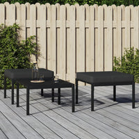 Thumbnail for Gartenhocker mit Grauen Kissen 2 Stk. 60x60x35 cm Stahl