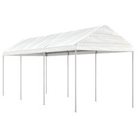 Thumbnail for Pavillon mit Dach Weiß 6,69x2,28x2,69 m Polyethylen