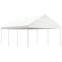 Thumbnail for Pavillon mit Dach Weiß 6,69 x 4,08 x 3,22 m Polyethylen