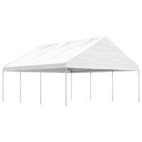 Thumbnail for Pavillon mit Dach Weiß 6,69x5,88x3,75 m Polyethylen