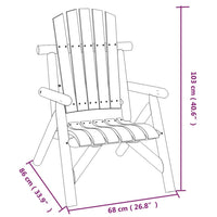 Thumbnail for Gartenstuhl 68x86x103 cm Massivholz Fichte