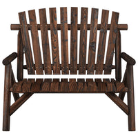 Thumbnail for Gartenbank 2-Sitzer 119x85x98 cm Massivholz Fichte