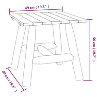 Thumbnail for Beistelltisch 49x49x50 cm Massivholz Fichte
