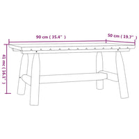 Thumbnail for Couchtisch 90x50x41 cm Massivholz Fichte