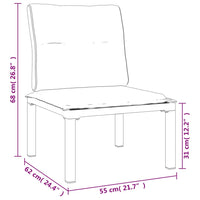 Thumbnail for 4-tlg. Garten-Lounge-Set Schwarz und Grau Poly Rattan