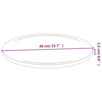 Thumbnail for Schneidebretter 6 Stk. Ø40x1,5 cm Bambus