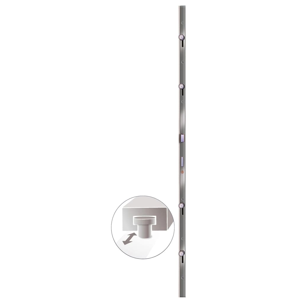 Haustür Weiß 108x208 cm PVC