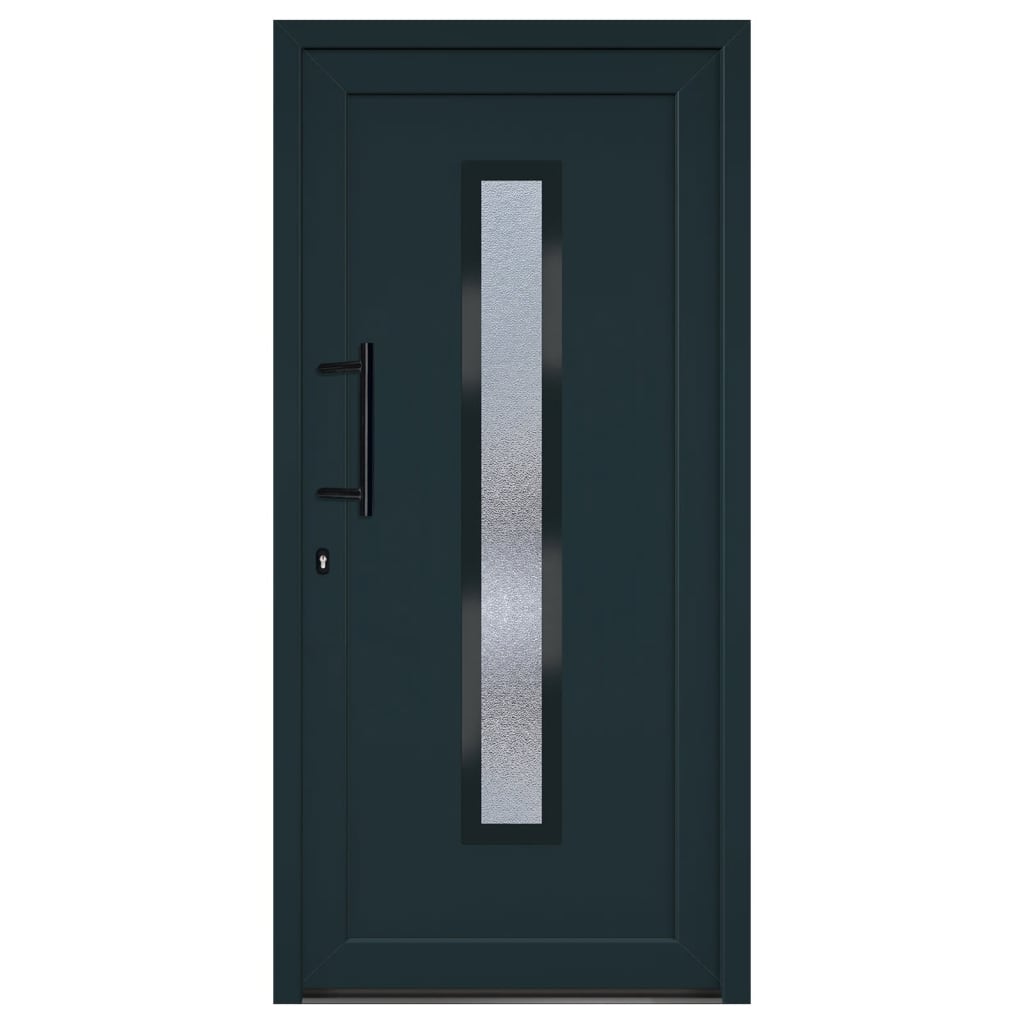 Haustür Anthrazit 98x200 cm PVC