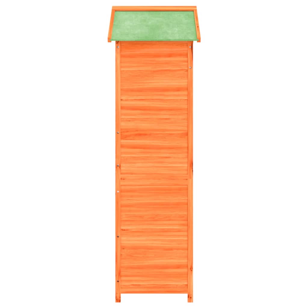 Geräteschuppen Braun 120x53,5x170 cm Massivholz Kiefer